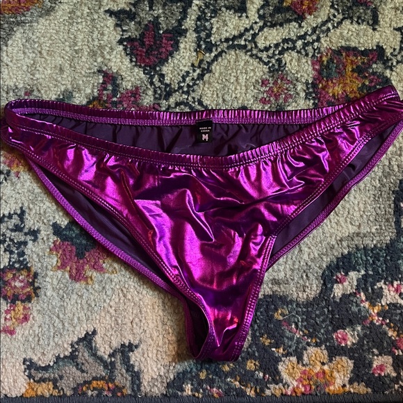 Purple Feather Trim Fembot Costume - Picture 6 of 7